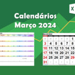 Calendário Março 2024 Excel