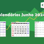 Calendário Junho 2024 Excel Grátis Download