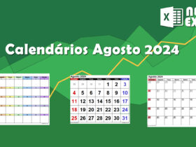 Calendário Agosto 2024 Excel Grátis Download